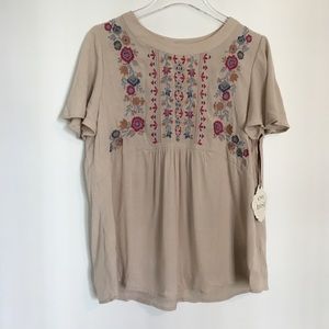 NWT Boho Floral Blouse